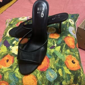 Mix No. 6 Black Mules for Women